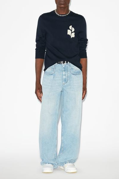 Evans ウール&コットン ロゴ入りセーター - Midnight - Man - 2