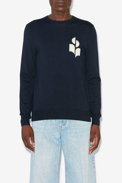 Evans ウール&コットン ロゴ入りセーター - Midnight - Man - 4