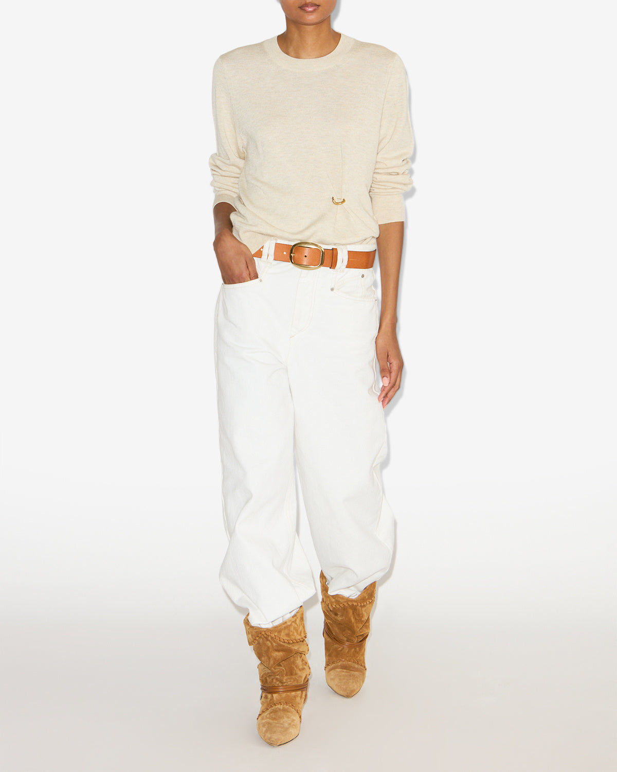 Cosima sweater Woman Ecru 4