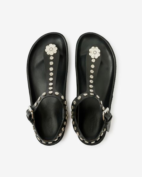 Enore サンダル Woman Black and silver 5