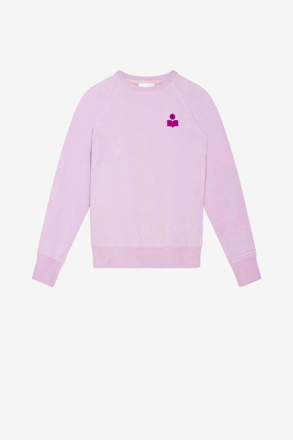 Milla logo sweatshirt in cotton - Lilac-purple - Woman - 1