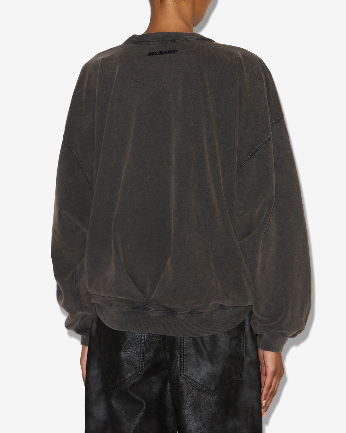Sweatshirt sauria Woman Noir délavé 3