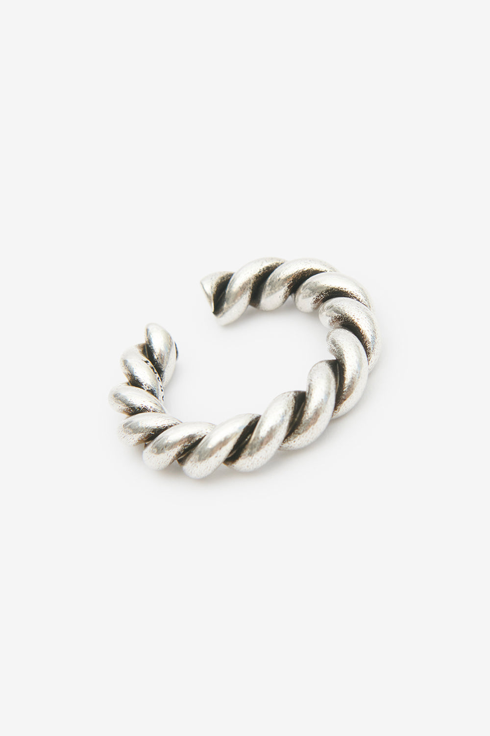 Roy braided brass ring - Silver - Man - 3