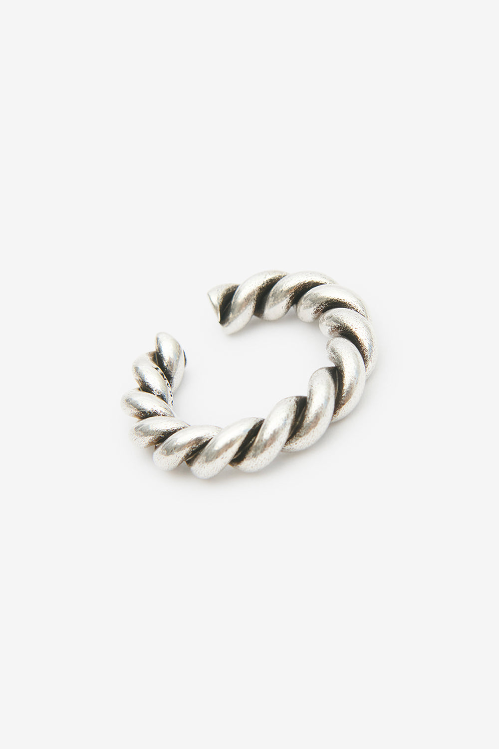 Roy braided brass ring - Silver - Man - 3