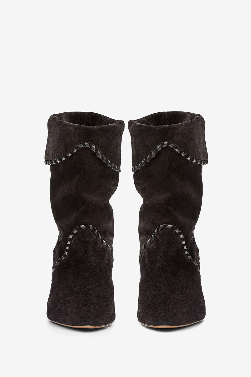 Boots edoa aus kalbs-veloursleder - Schwarz - Woman - 4