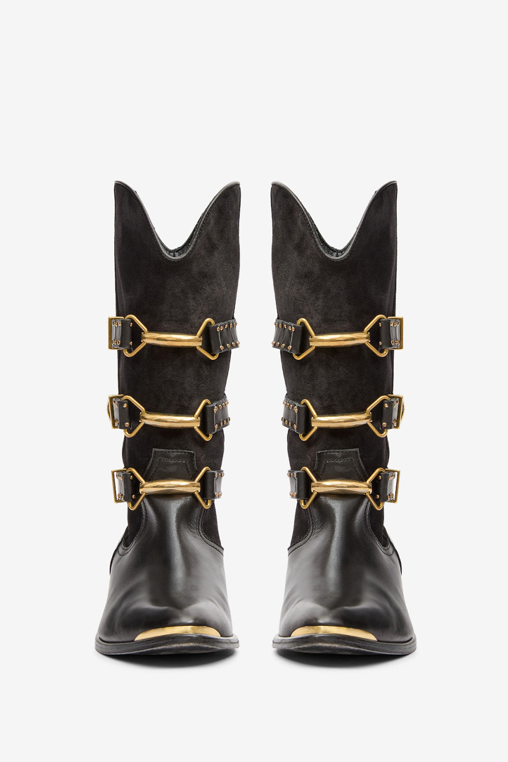 Cowboystiefel mexia aus leder und metall - Schwarz - Woman - 4