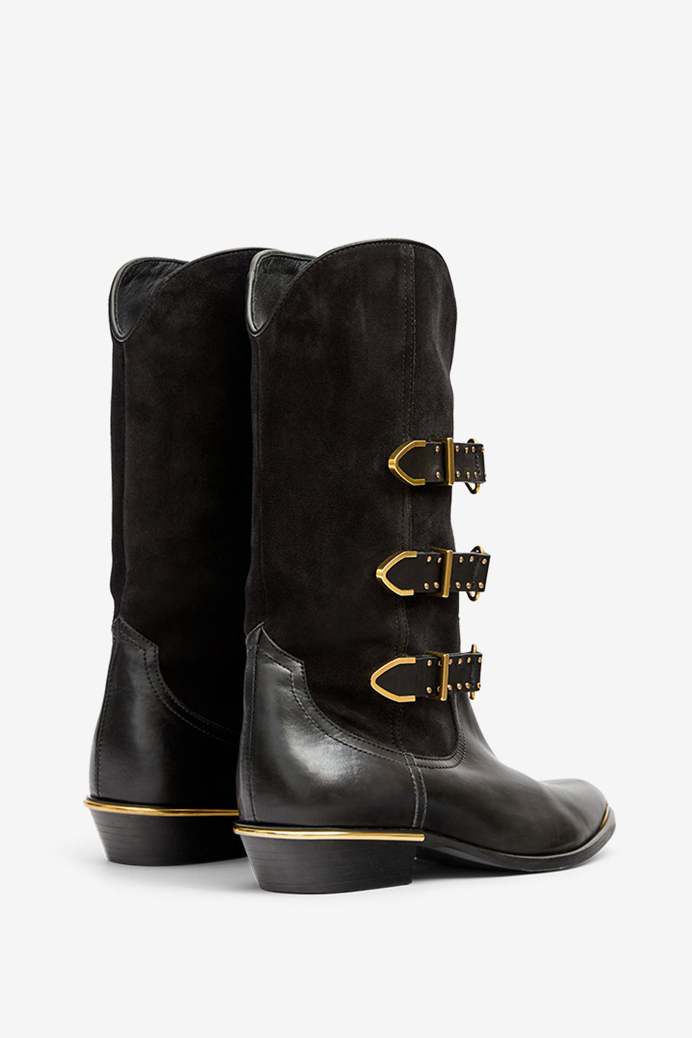 Cowboystiefel mexia aus leder und metall - Schwarz - Woman - 2