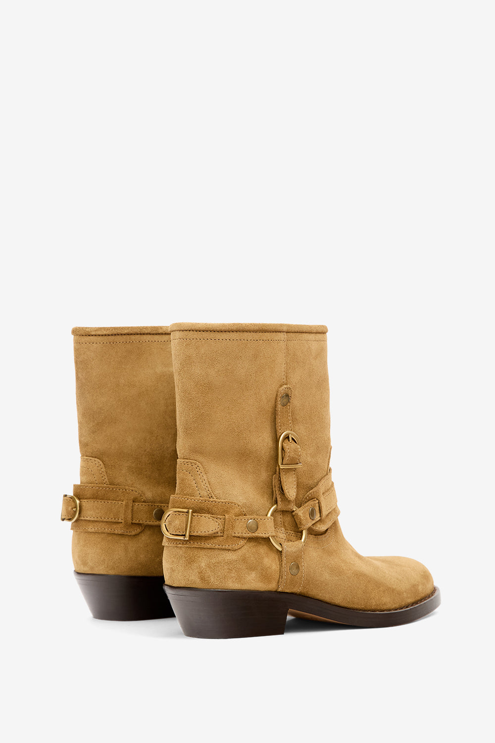 Boots ildred aus kalbs-veloursleder - Taupe - Woman - 2