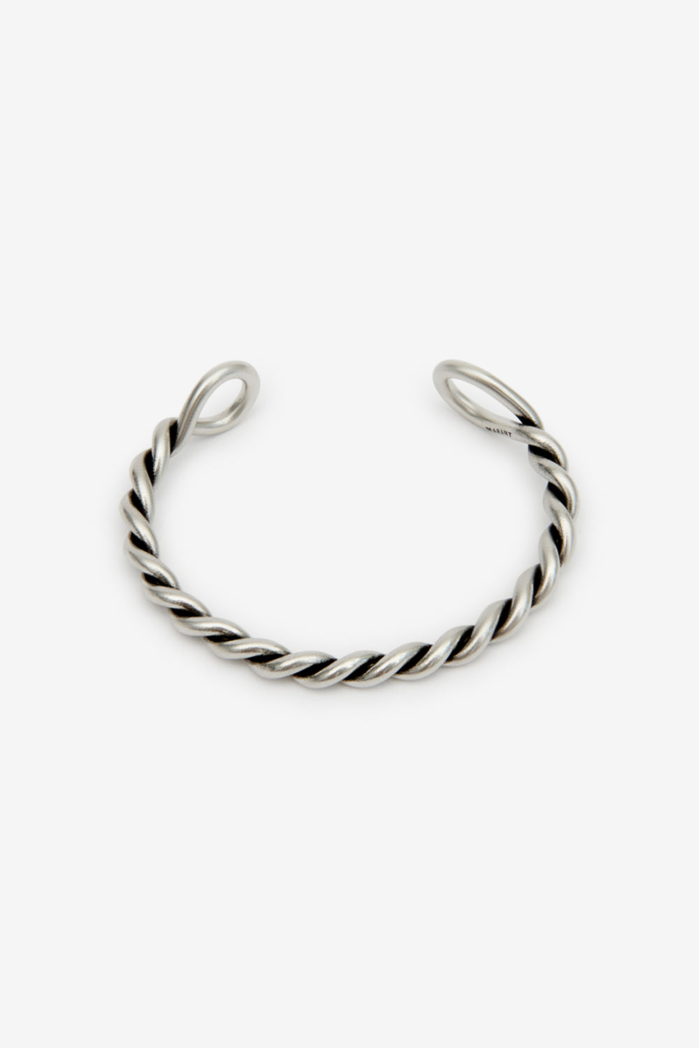 Roy braided brass bangle bracelet - Silver - Man - 1