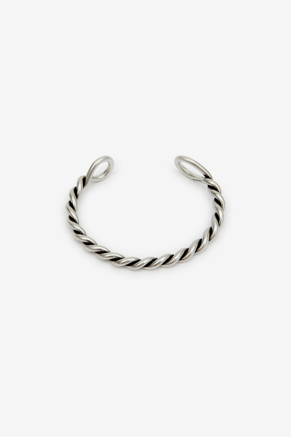 Roy braided brass bangle bracelet - Silver - Man - 1