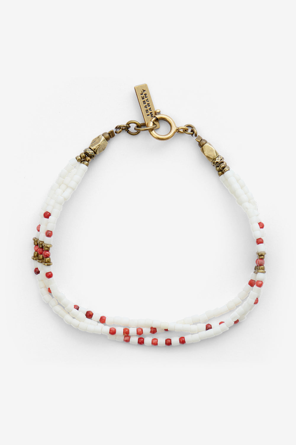 Bracciale sean in perline - Ecru-bronze - Man - 1