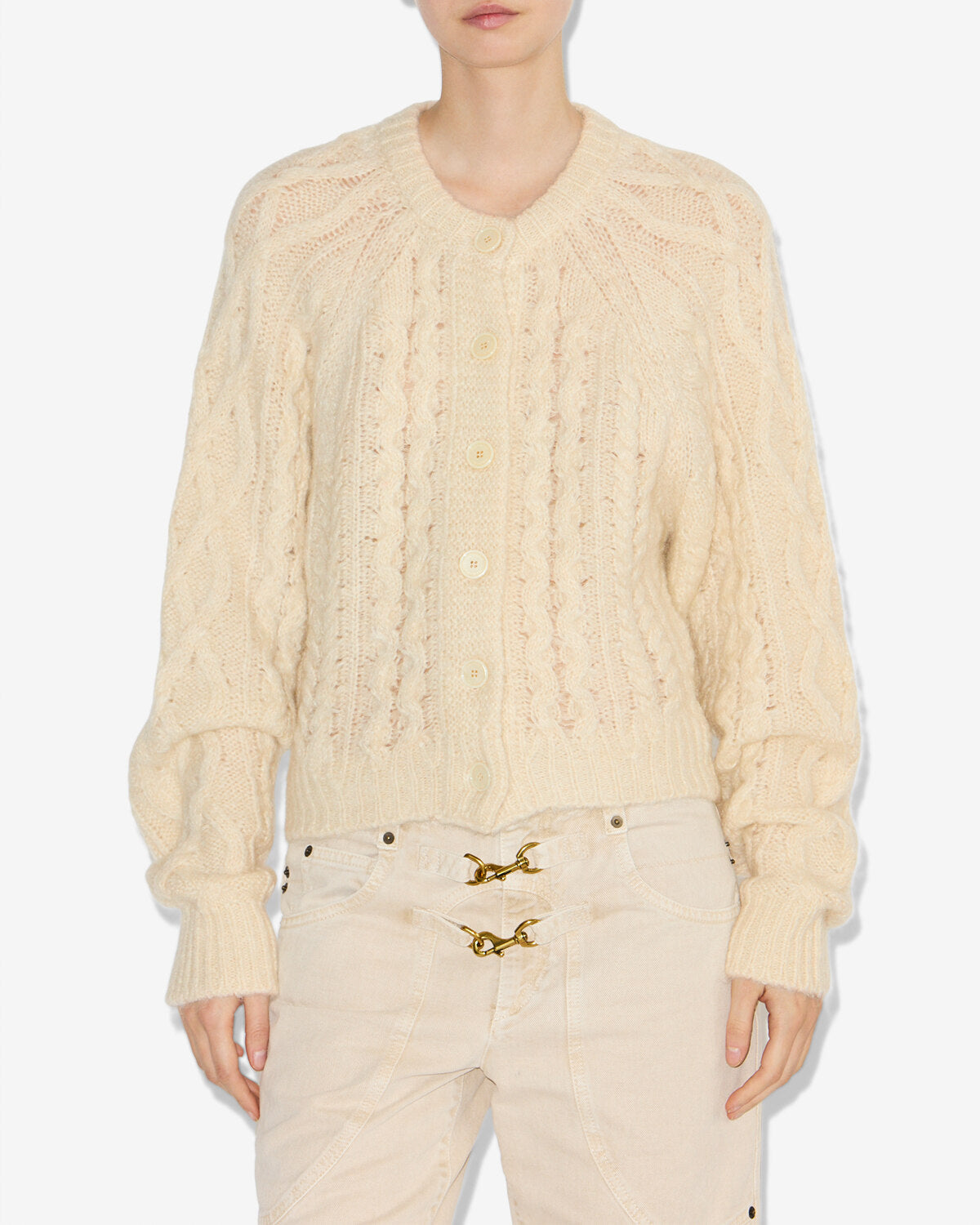 Cardigan yara Woman Ecru 5
