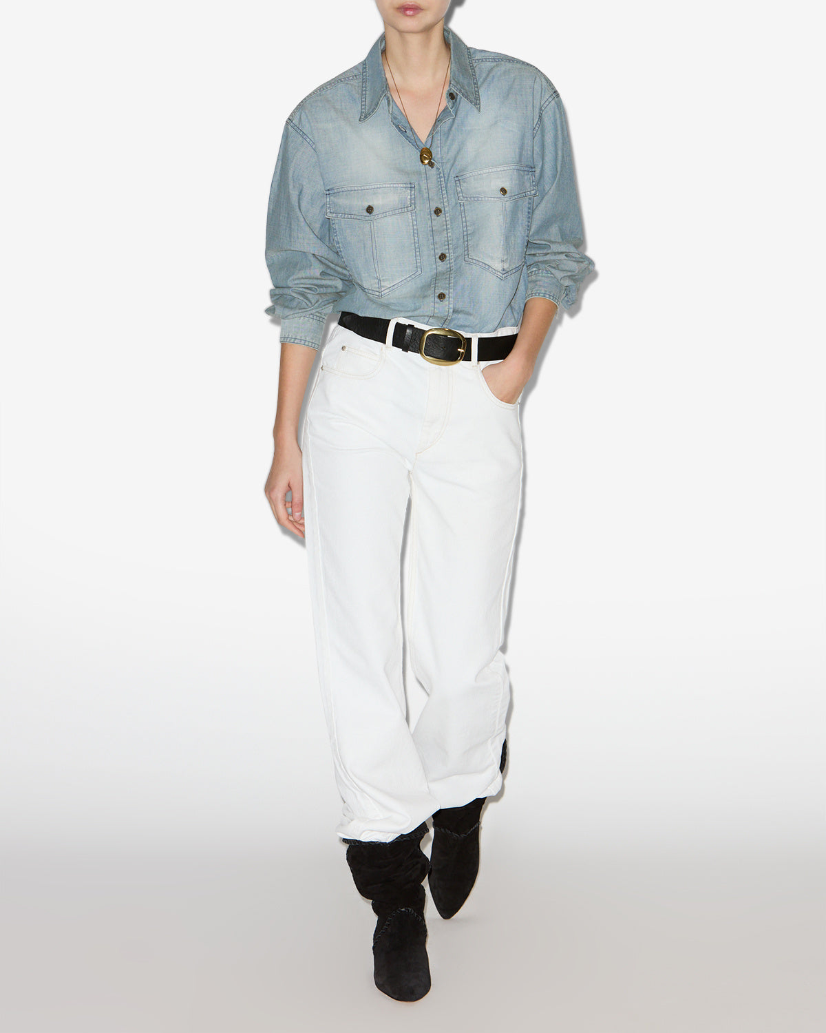 Ovelia shirt Woman Blue 4