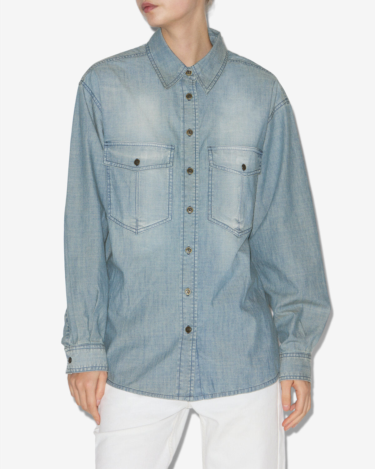 Ovelia shirt Woman Blue 5