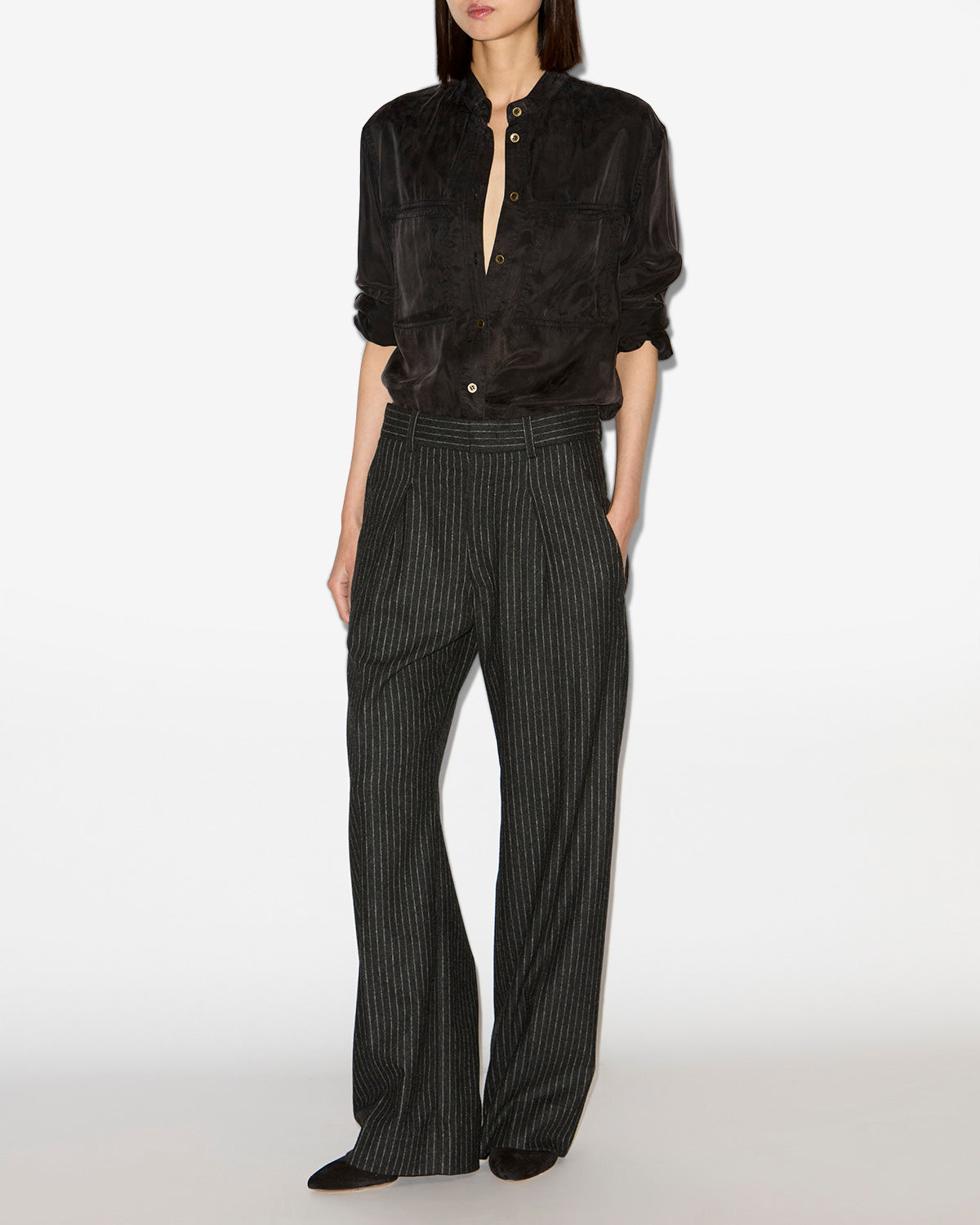 Camicia zetta Woman Nero lavato 4