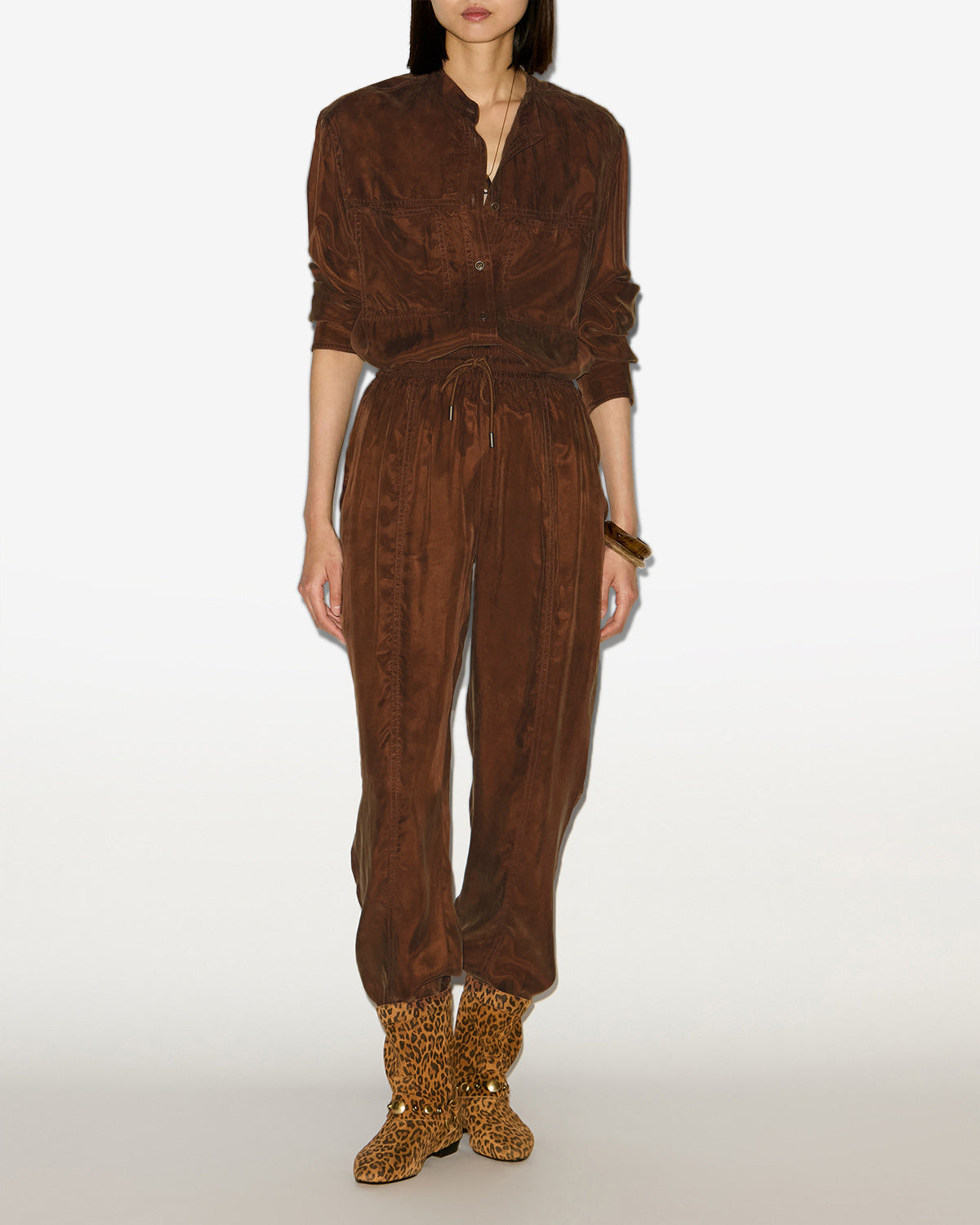 Camicia zetta Woman Tabacco 4