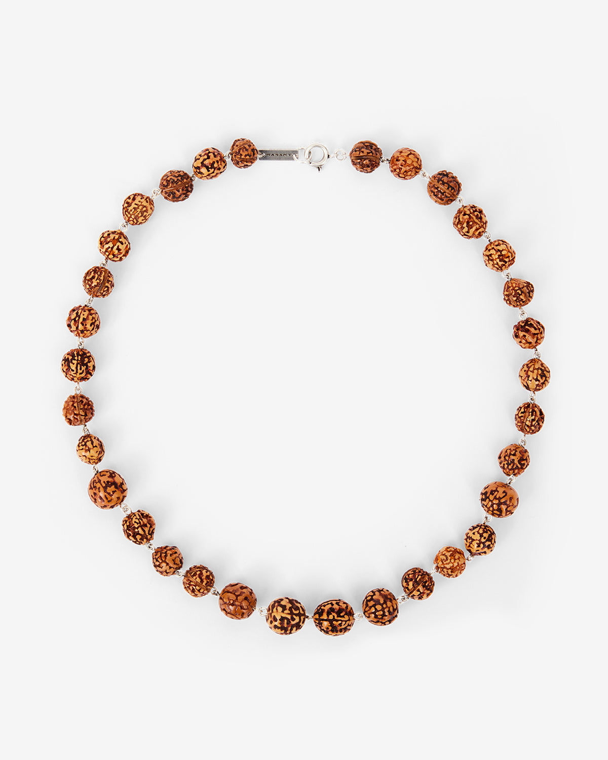 Hugh necklace Man Natural and silver 2