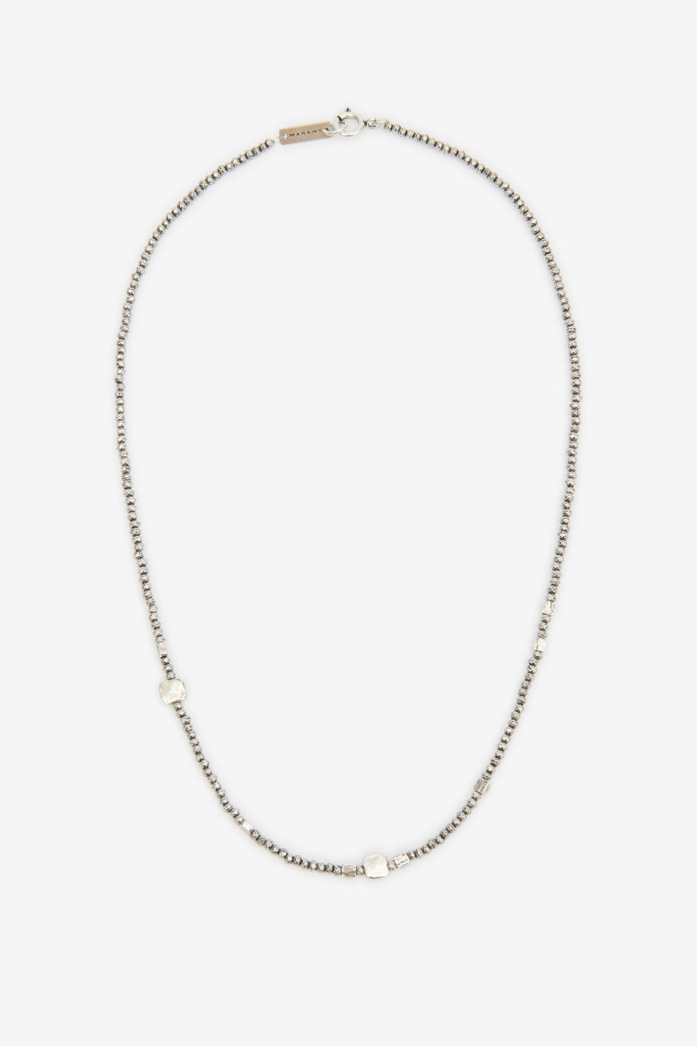Gary beaded necklace - Silver - Man - 1