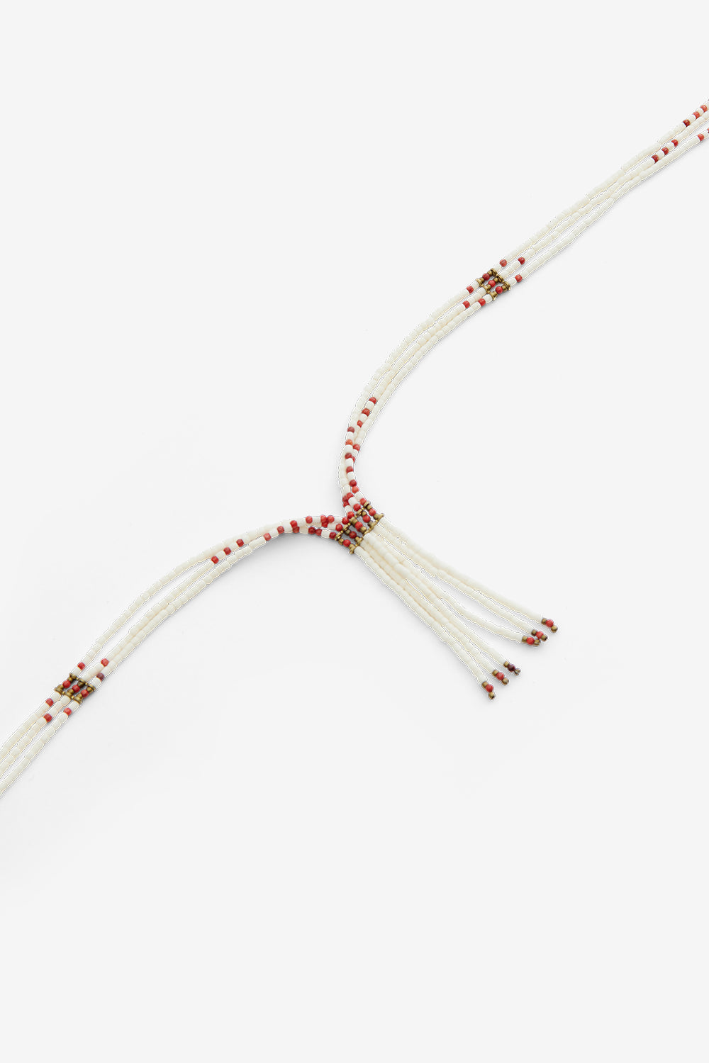 Collana sean in perle - Ecru-bronze - Man - 3