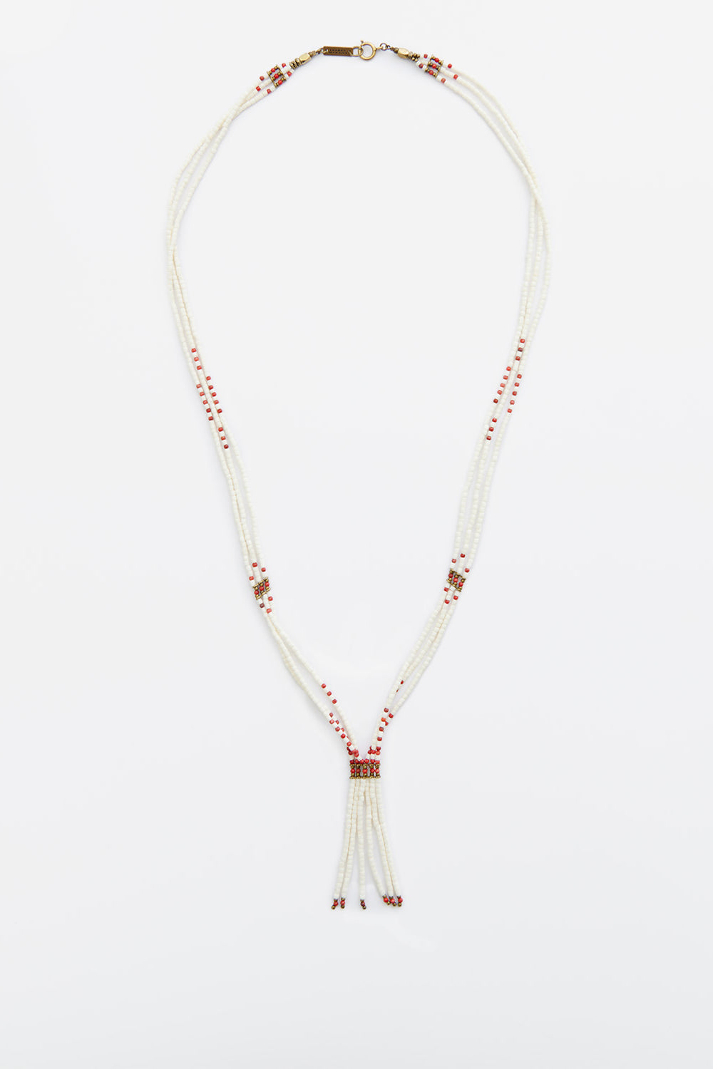 Collana sean in perle - Ecru-bronze - Man - 1