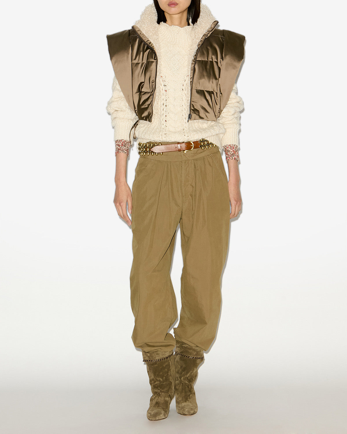 Gilet hoodiali Woman Kaki 4