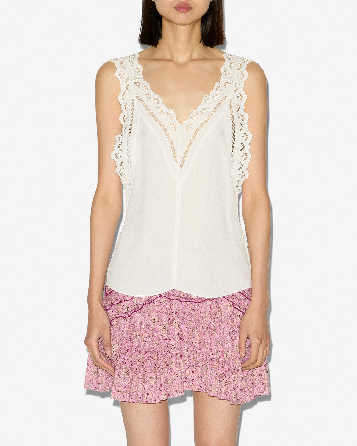 Top fradela Woman Blanc 5
