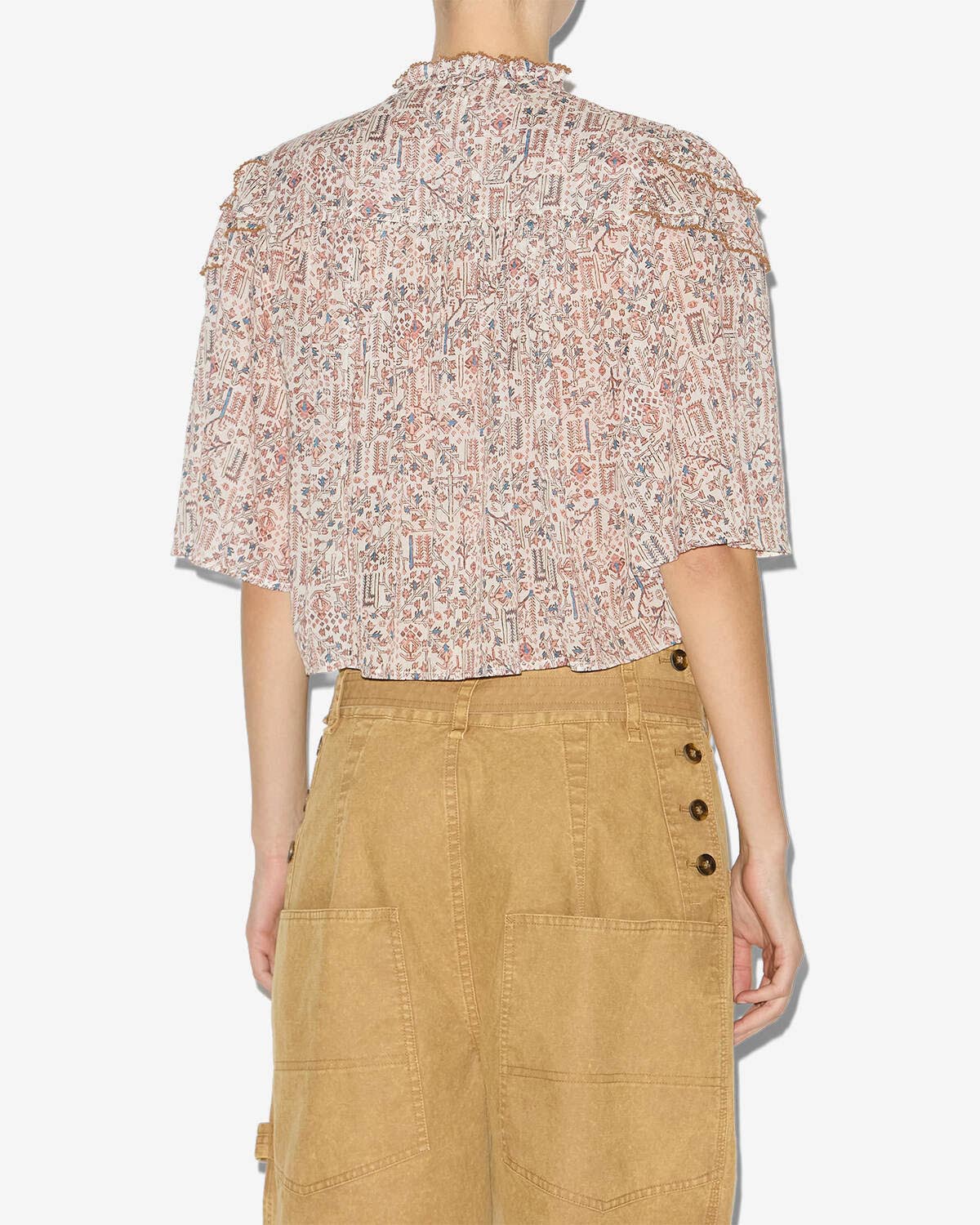 Top carmen Woman Ecru 3