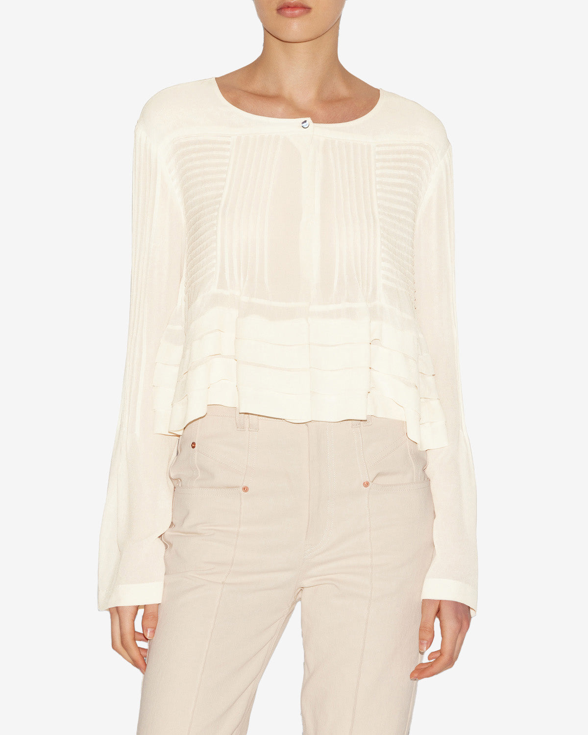 Bluse carolia Woman Naturfarben 2