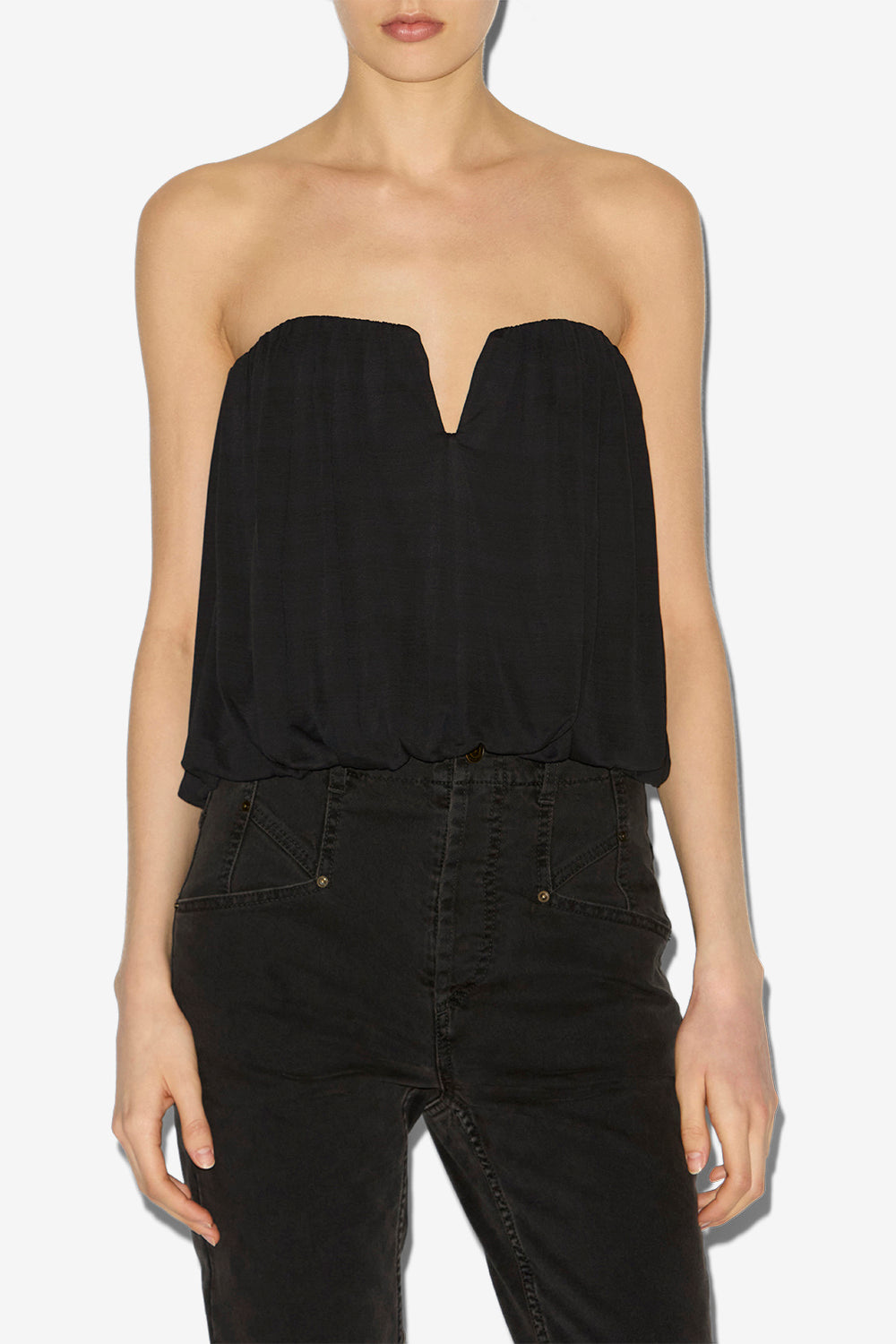 Bustier amalia en jersey drapé  - Noir - Woman - 4