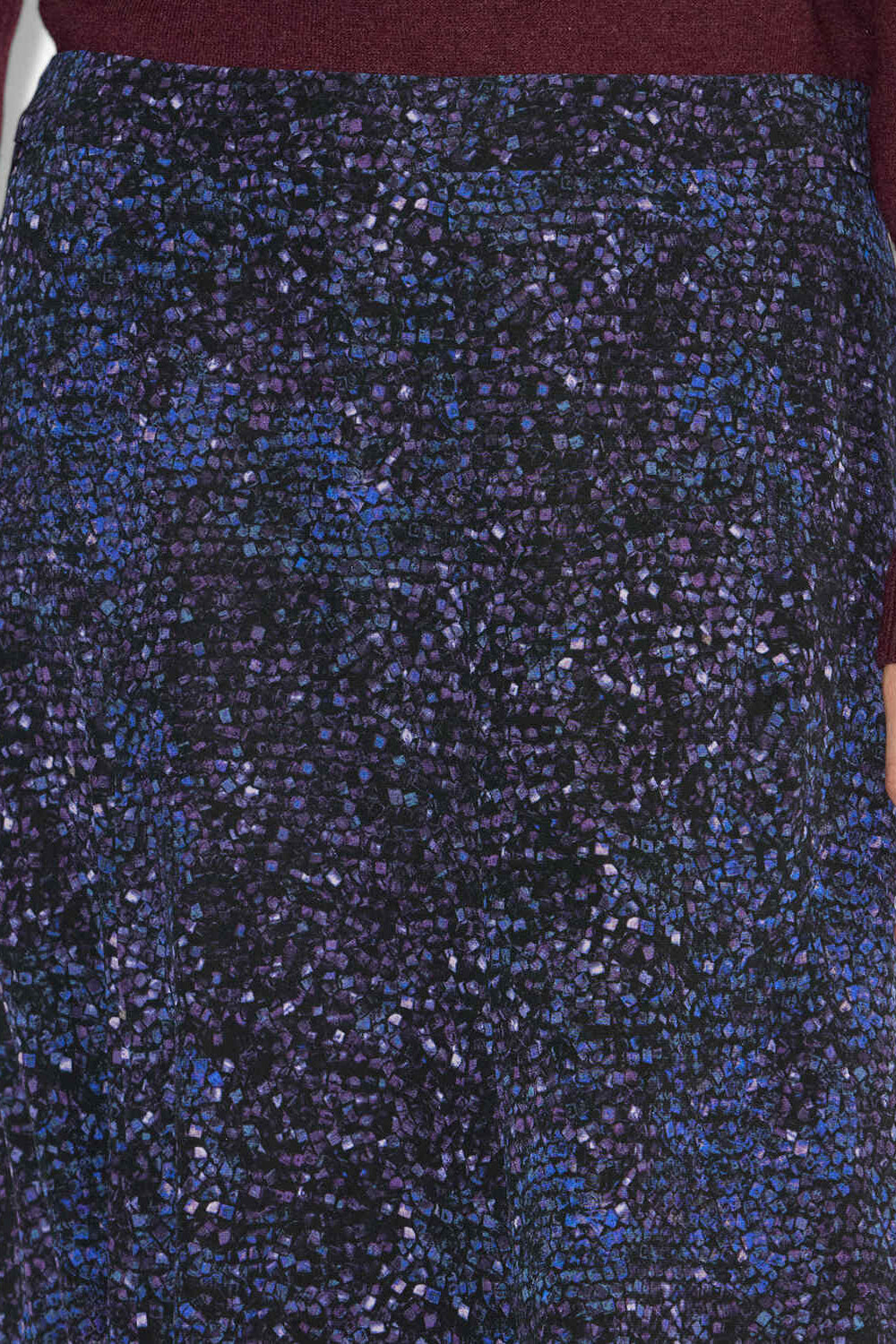 Jupe hortensia midi imprimée - Nuit - Woman - 3