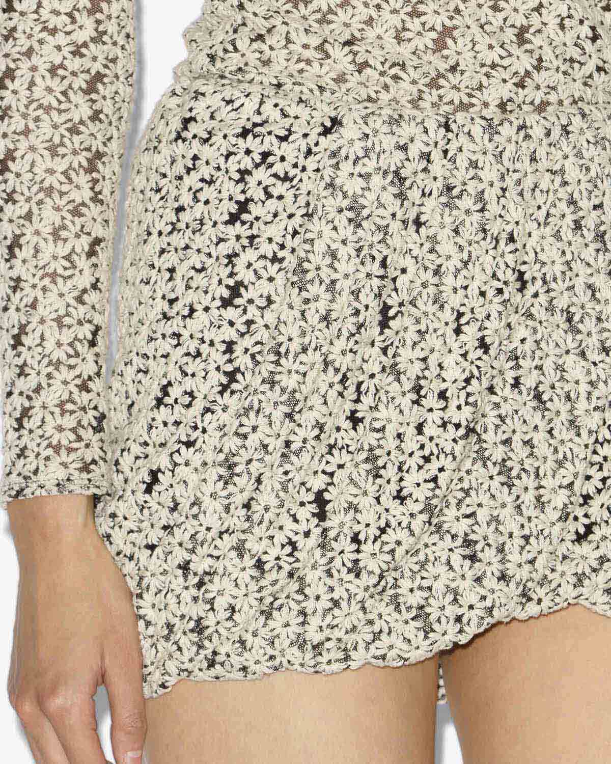 Falda stacya Woman Ecru and black 2