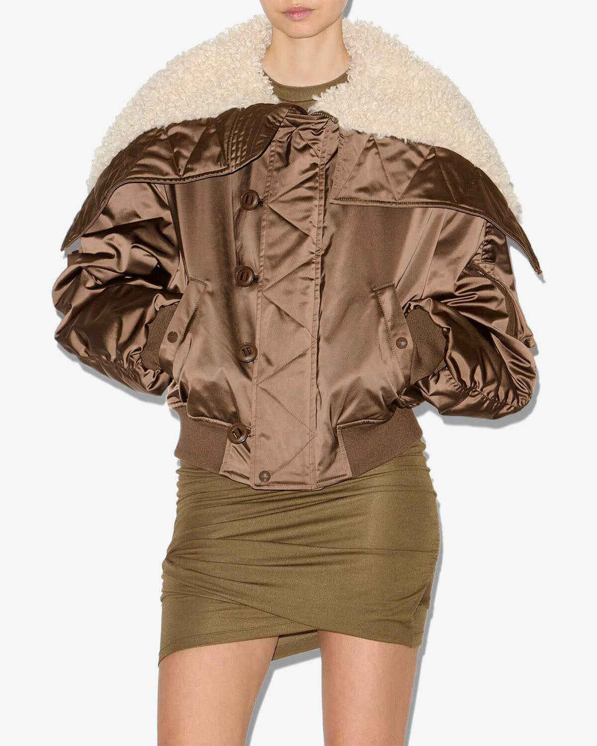 Manteau elisa Woman Kaki 5