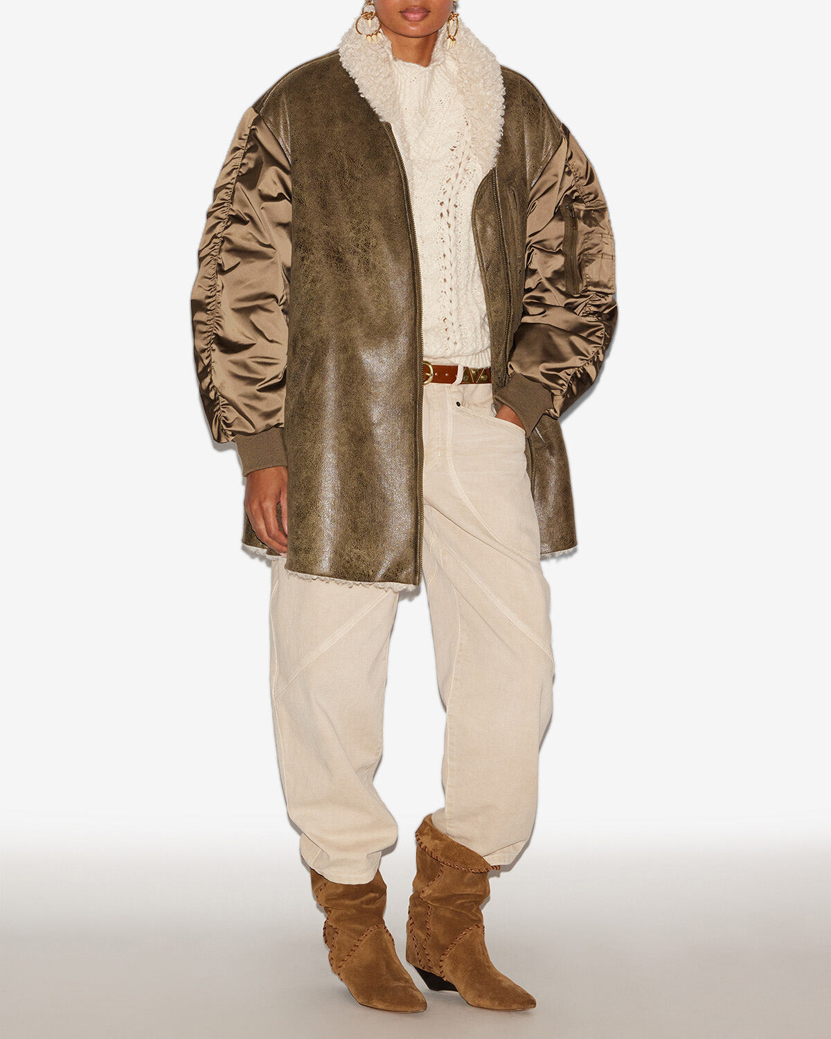 Cappotto evina Woman Cachi 3