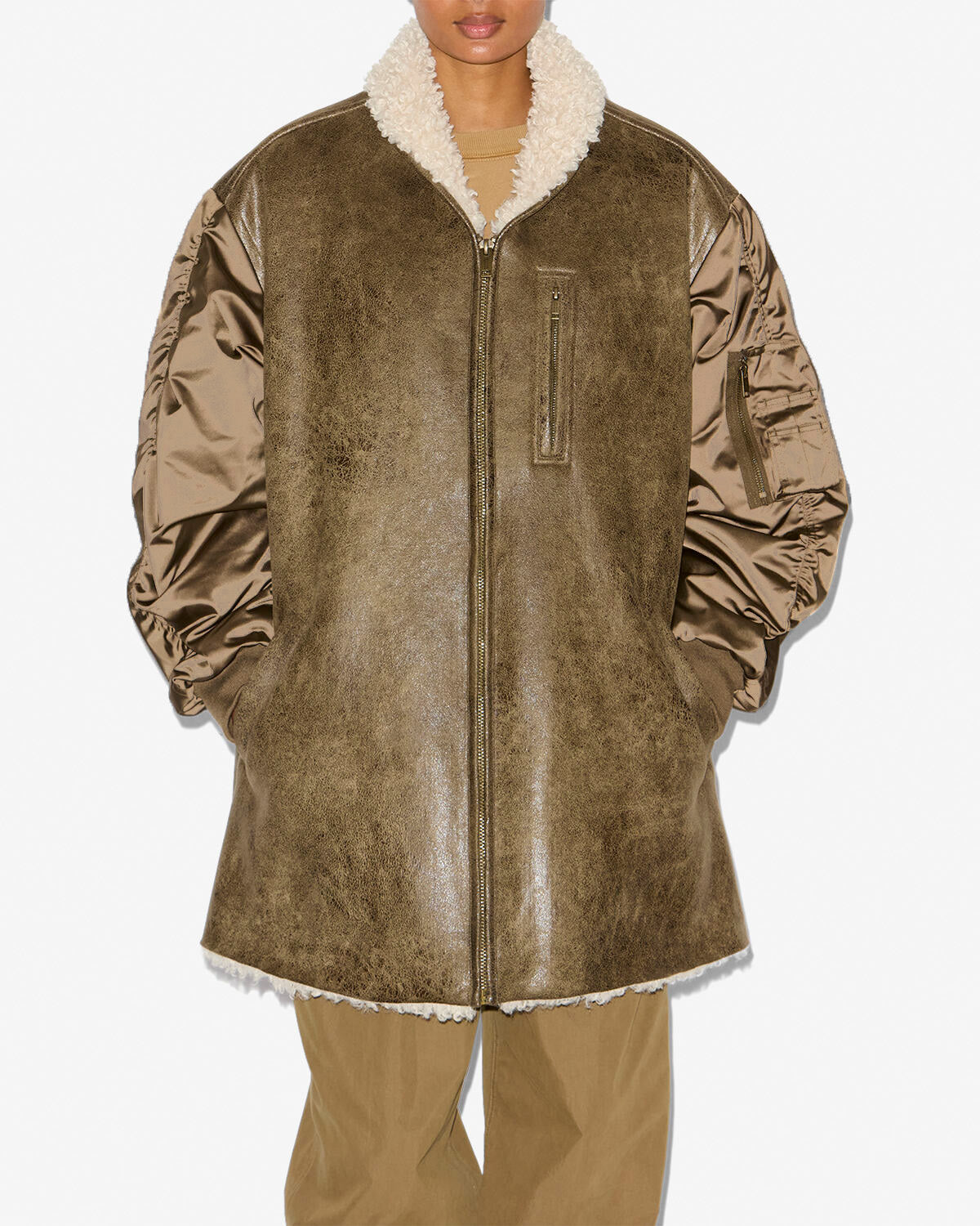 Cappotto evina Woman Cachi 4