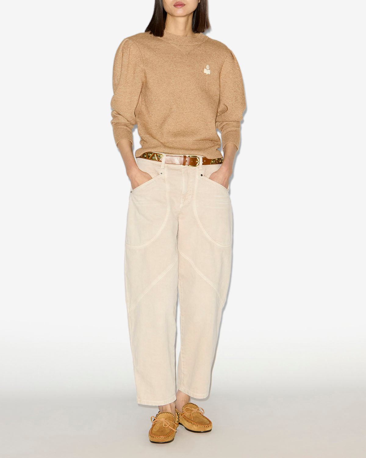 Pantaloni catarina Woman Ecru 4