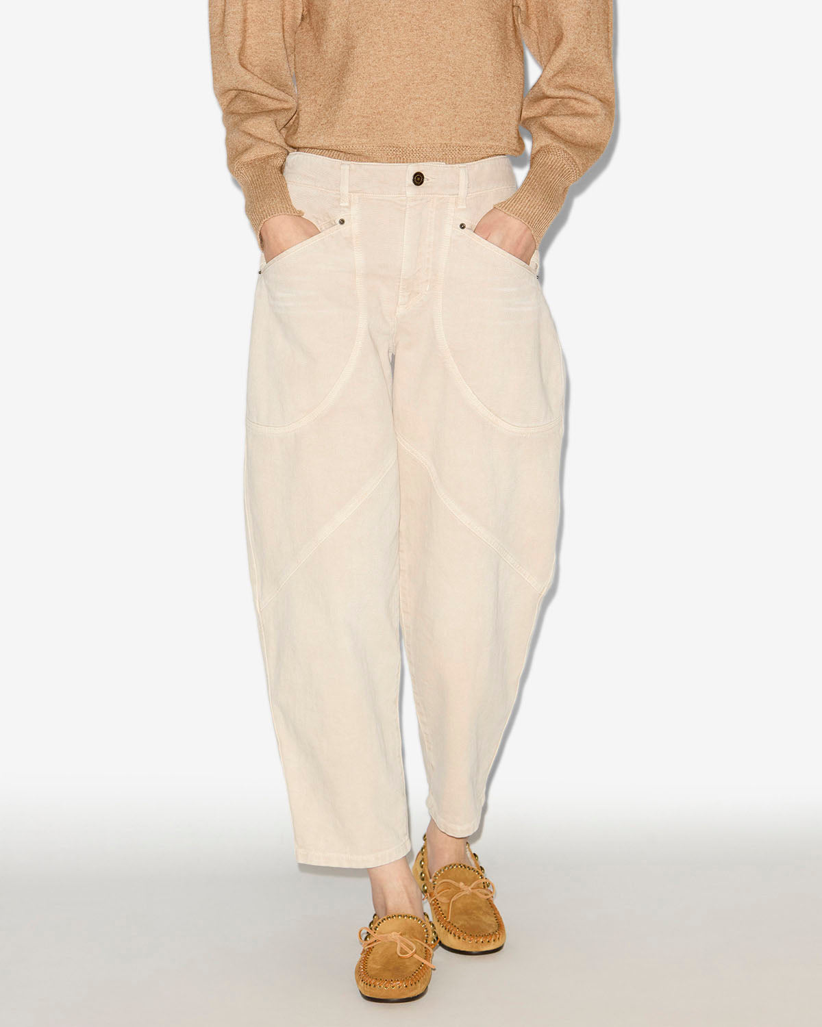 Pantaloni catarina Woman Ecru 5
