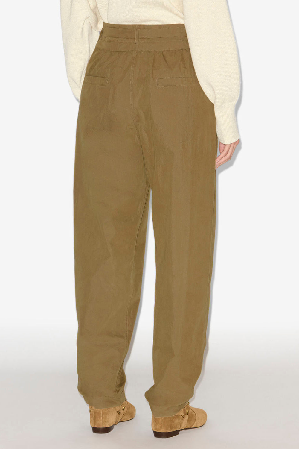 Pantalon inspiration baroudeur celia en coton  - Kaki - Woman - 5