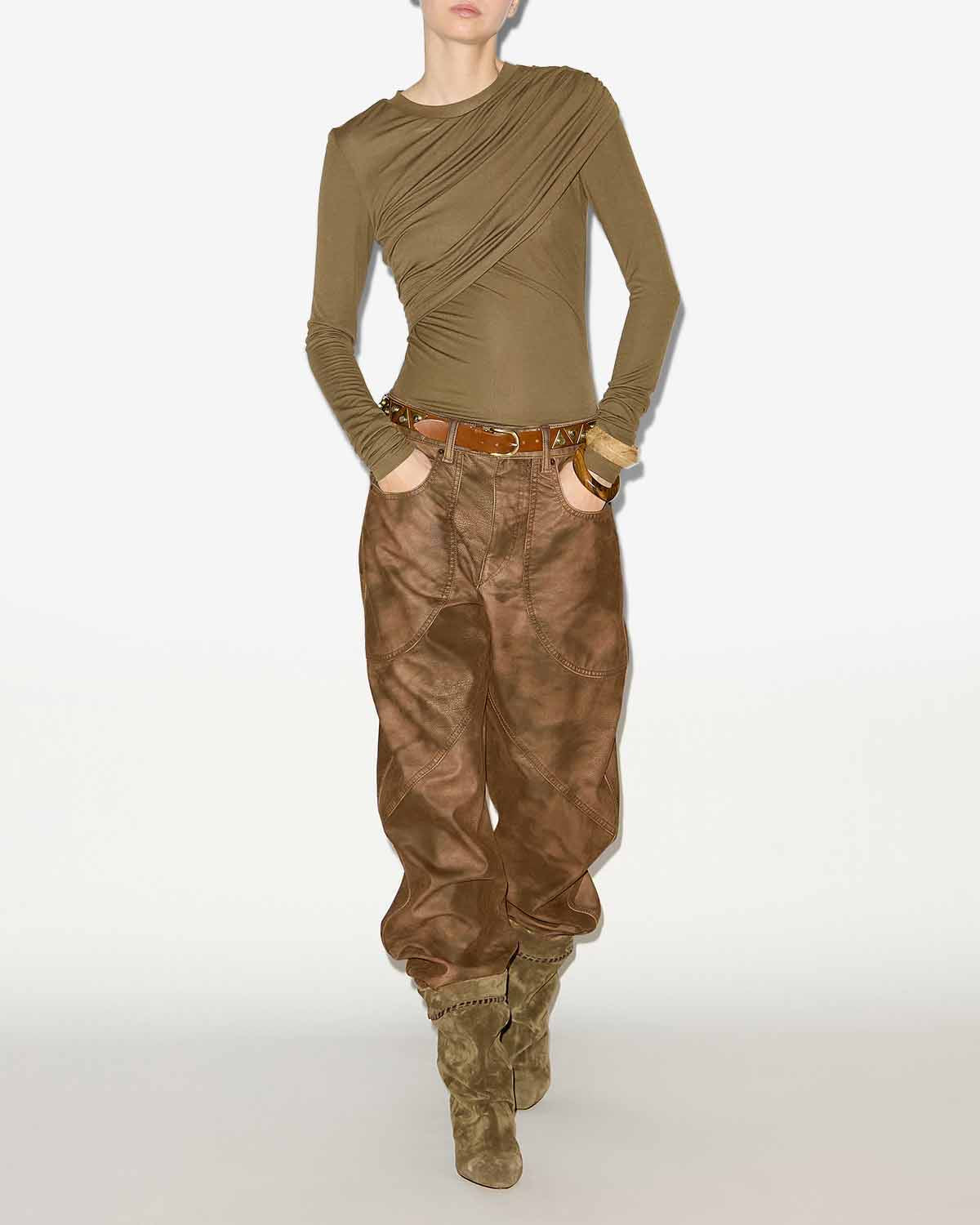 Pantalon kelvina Woman Tabacco 5