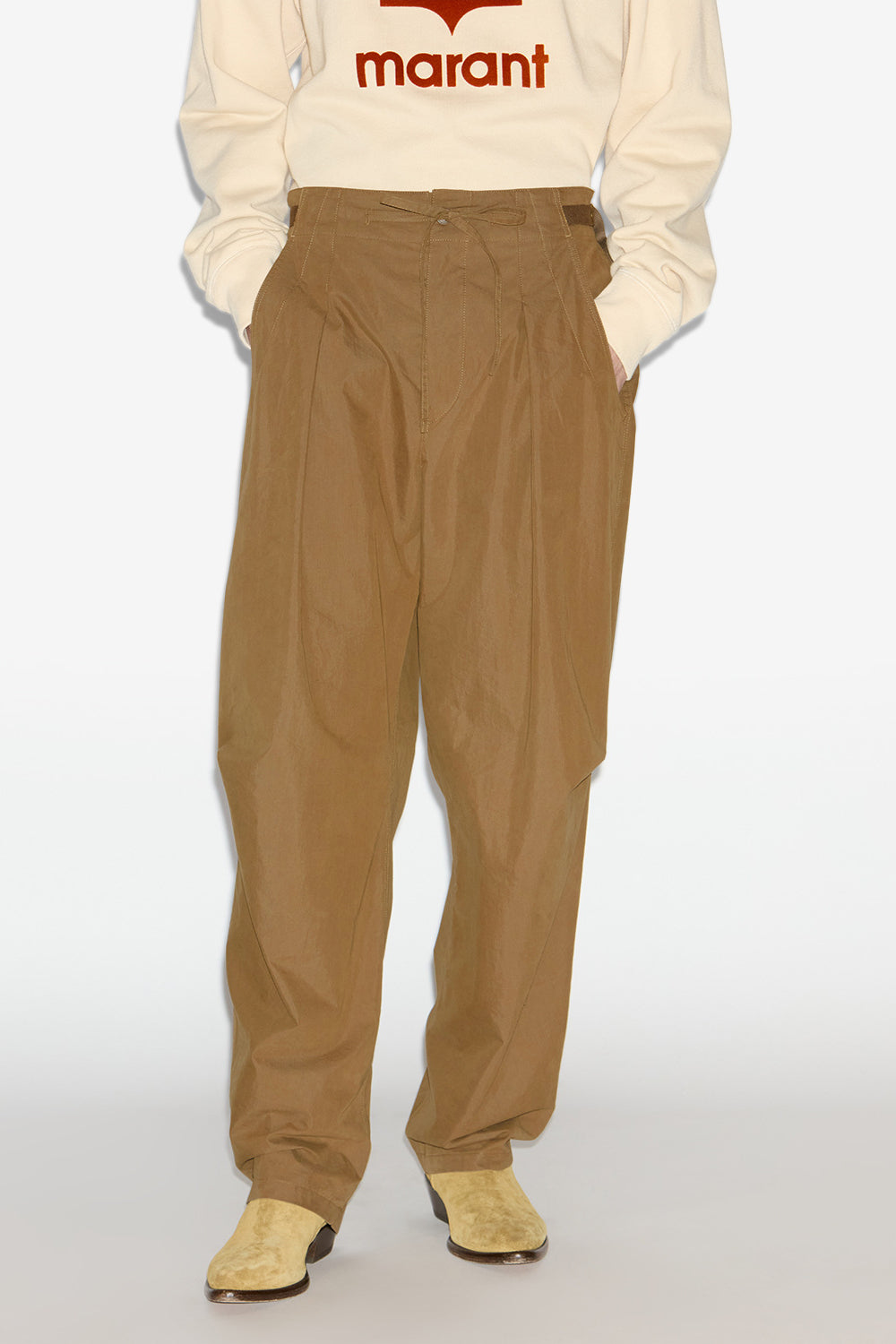 Pantalon deyann en coton - Kaki - Man - 3