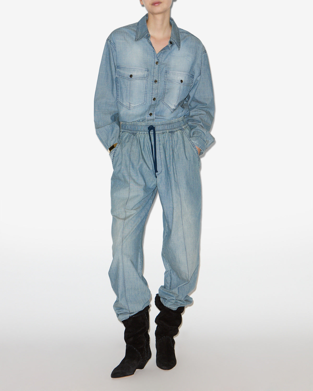 Pantaloni catalia Woman Blu 4