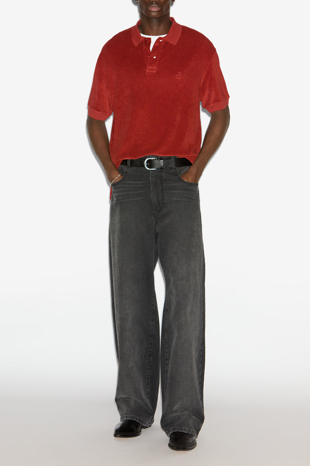 Poloshirt vafko aus velours - Orange - Man - 2