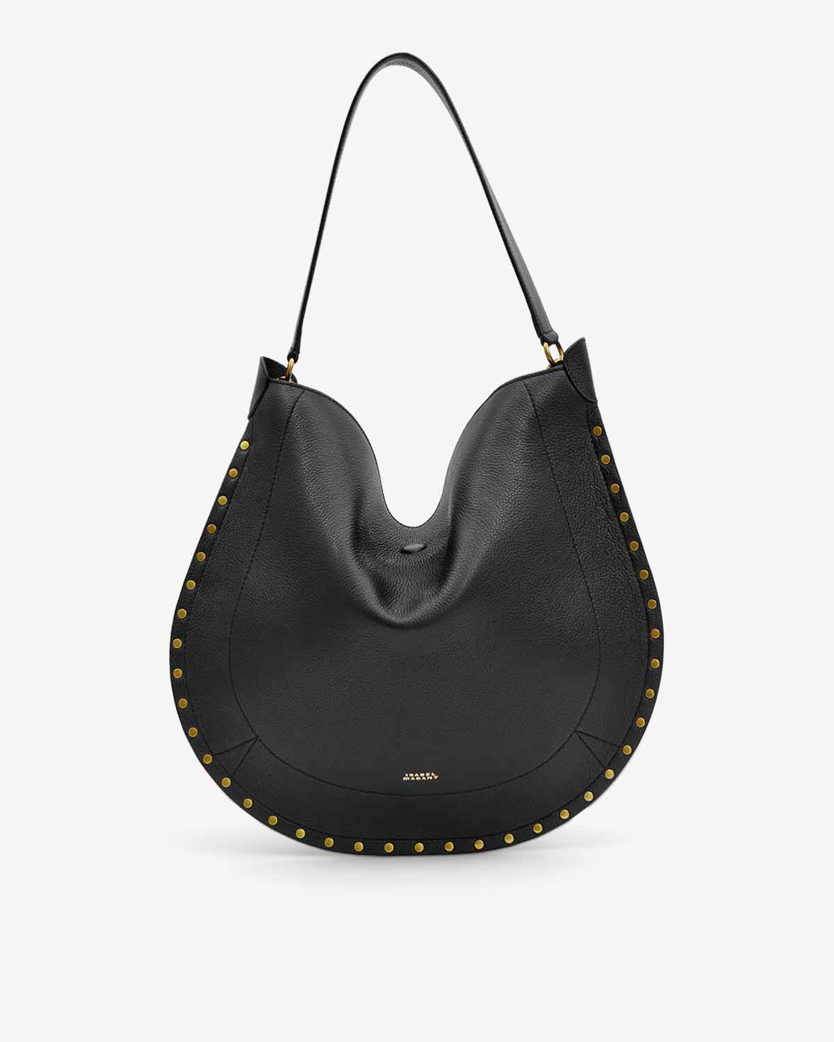 Borsa oskan hobo soft in pelle di vitello martellata Woman Nero 4