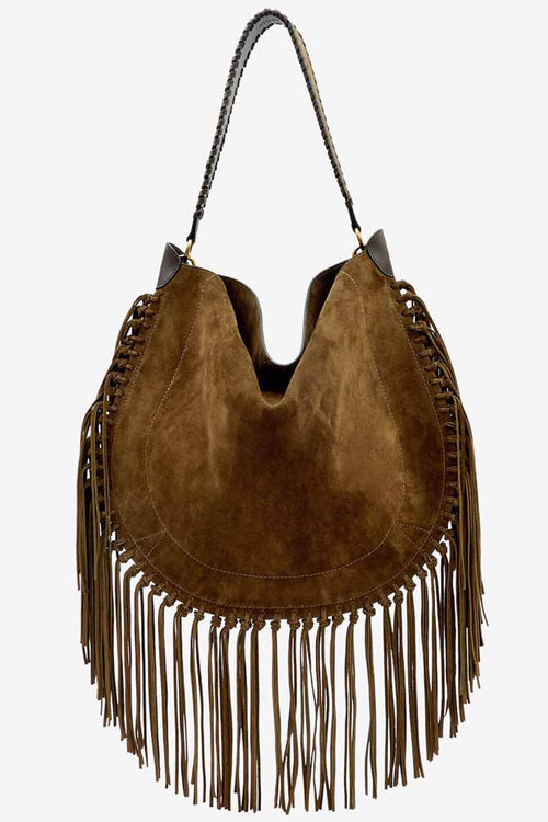 Bolso de ante de becerro oskan hobo soft - Bronce - Woman