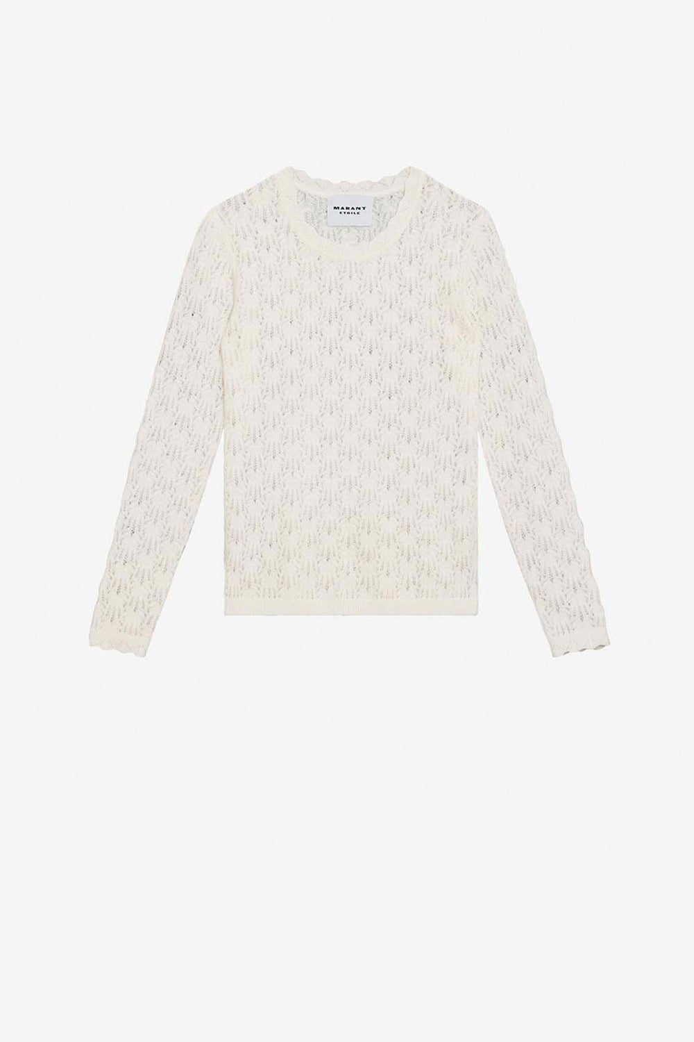 Obeline レースニット製 セーター - 生成り - Woman - 1