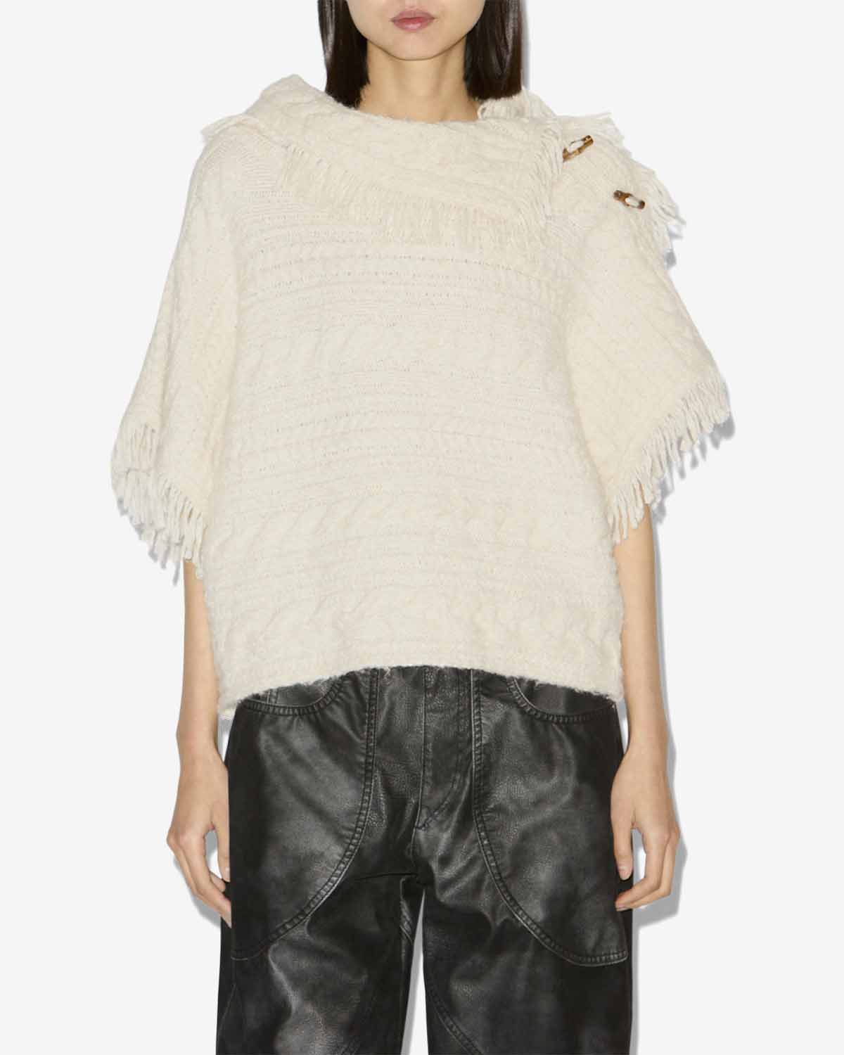 Pullover blanche Woman Naturfarben 5