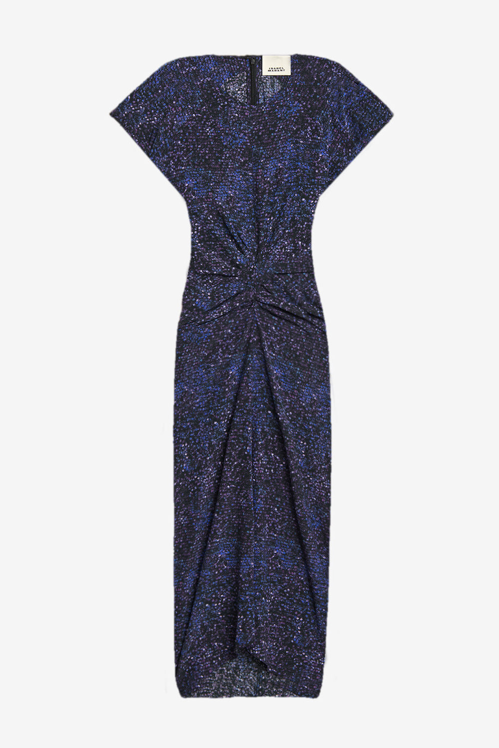 Robe midi terena en soie imprimée - Nuit - Woman - 1