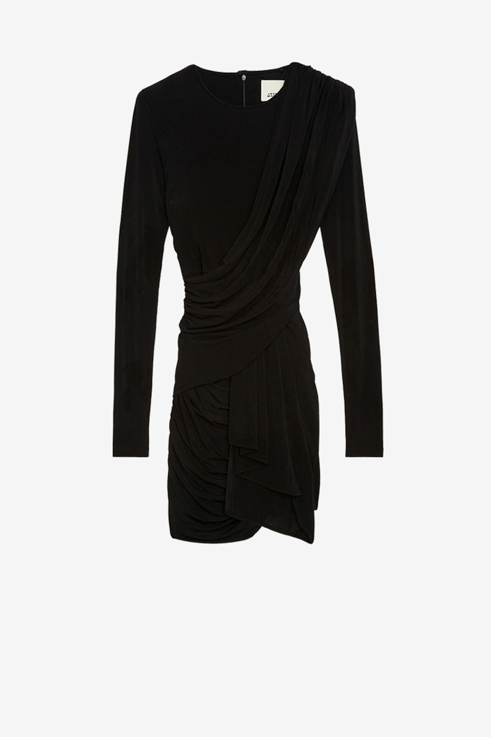 Robe fluide georgia en jersey drapé - Noir - Woman - 1
