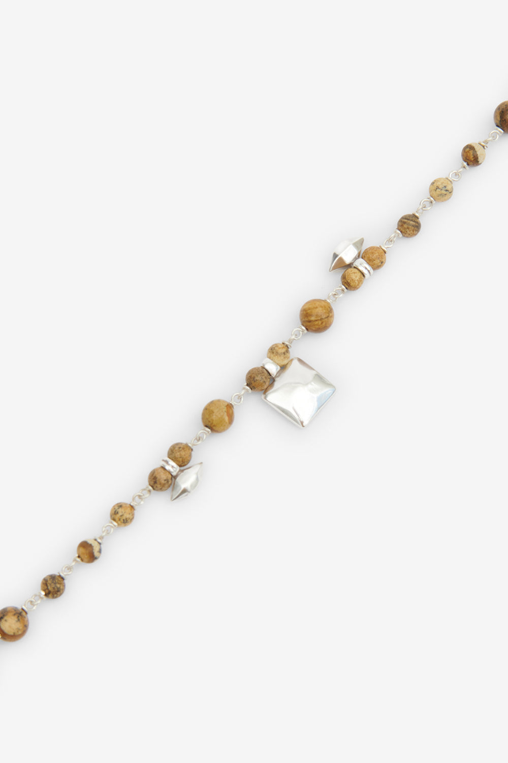 Sautoir en pierre naturelle jack - Naturel et argenté - Man - 3