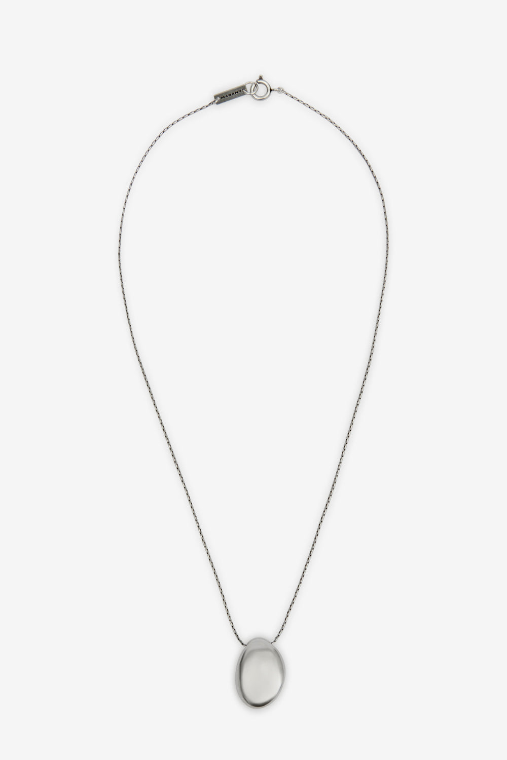 Sautoir en corne de buffle elliot - Écru-argenté - Man - 1