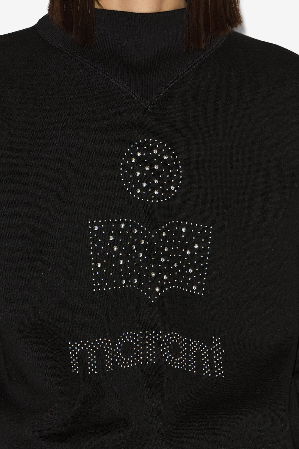 Sweat-shirt moby en coton molletonné - Noir - Woman - 3